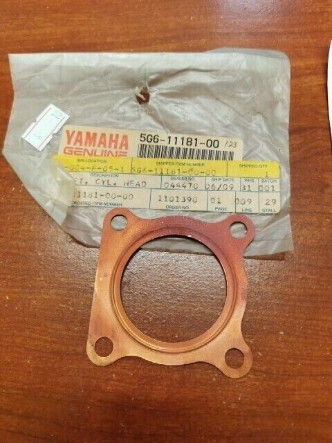 NOS Yamaha YSR50 YZ50 CV50 RX50 CYLINDER HEAD GASKET 5G6-11181-00-00 Y102