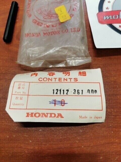 NOS Honda MT125 K0 K1 INSERT RUBBER B 12112-361-000 H93