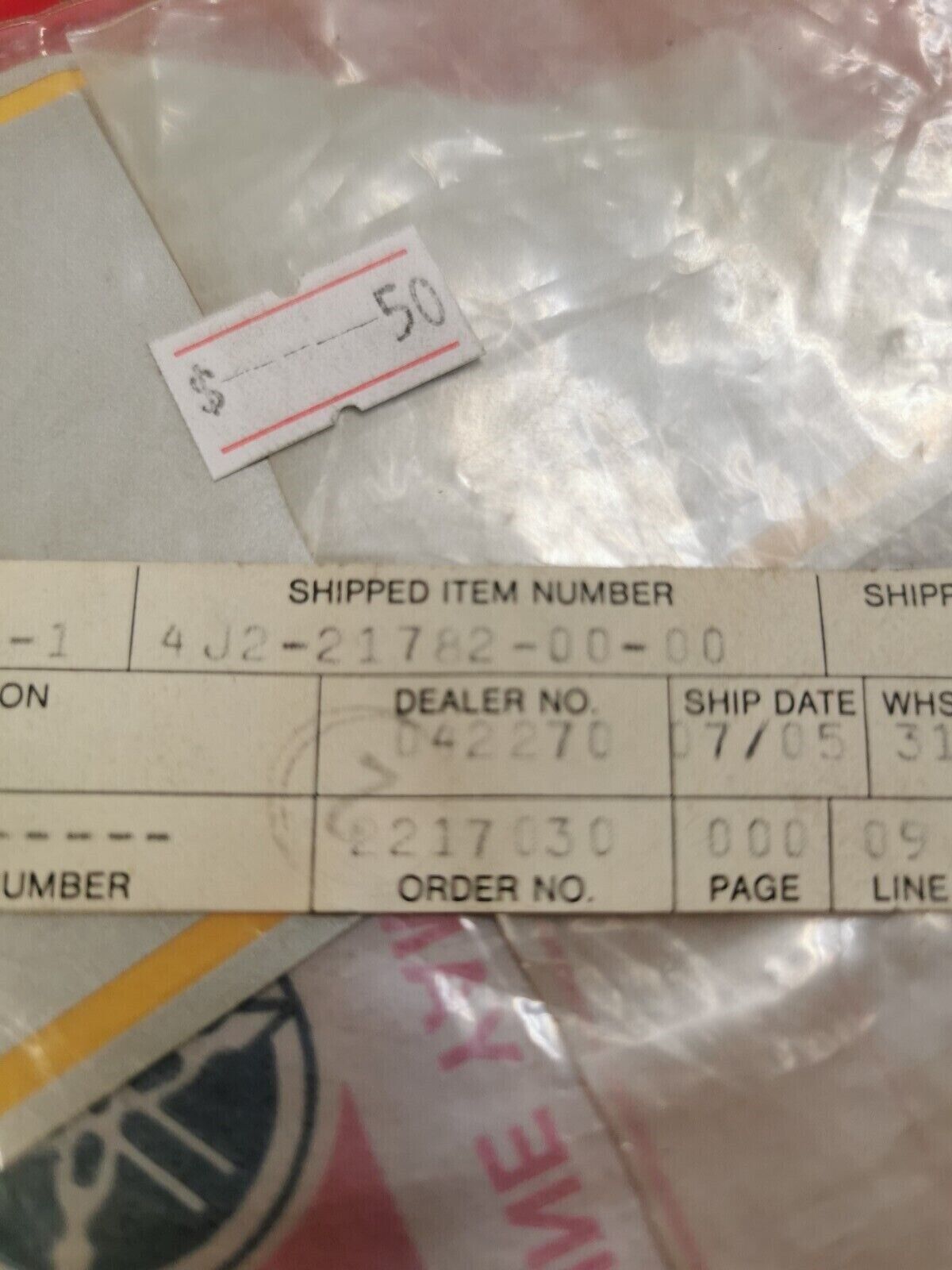 NOS YAMAHA MJ50 1982 EMBLEM 2 4J2-21782-00-00 Y28