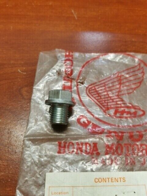 NOS Honda 1983 CX650T DRAIN PLUG BOLT 14MM 90081-ME7-000 SUB 90081-MC7-000 H107