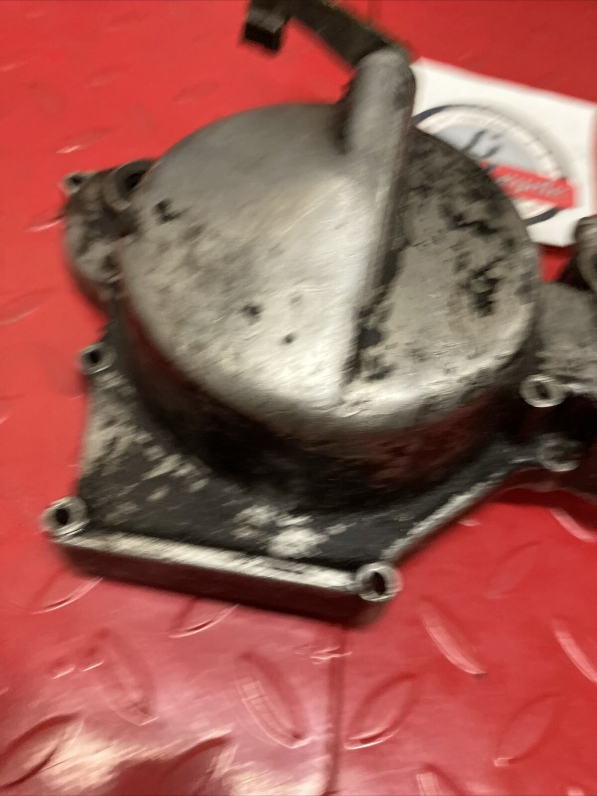 Honda CR80R 1986 Right crankcase clutch cover waterpump shaft gear