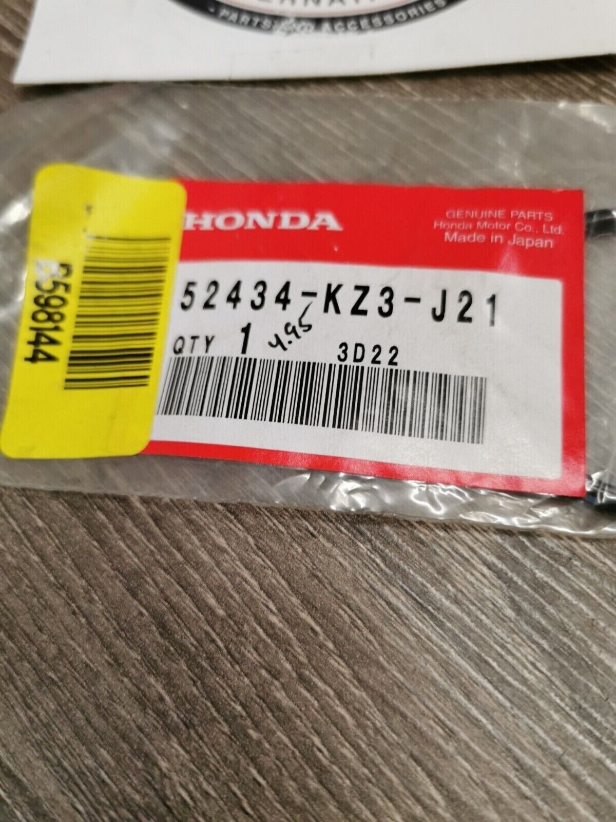 NOS HONDA  O RING 52434-KZ3-J21  H53