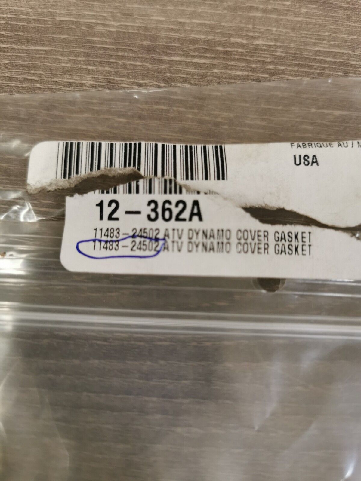 NOS Suzuki LT25EF ATV DYNAMO COVER GASKET 11483-24502 J45
