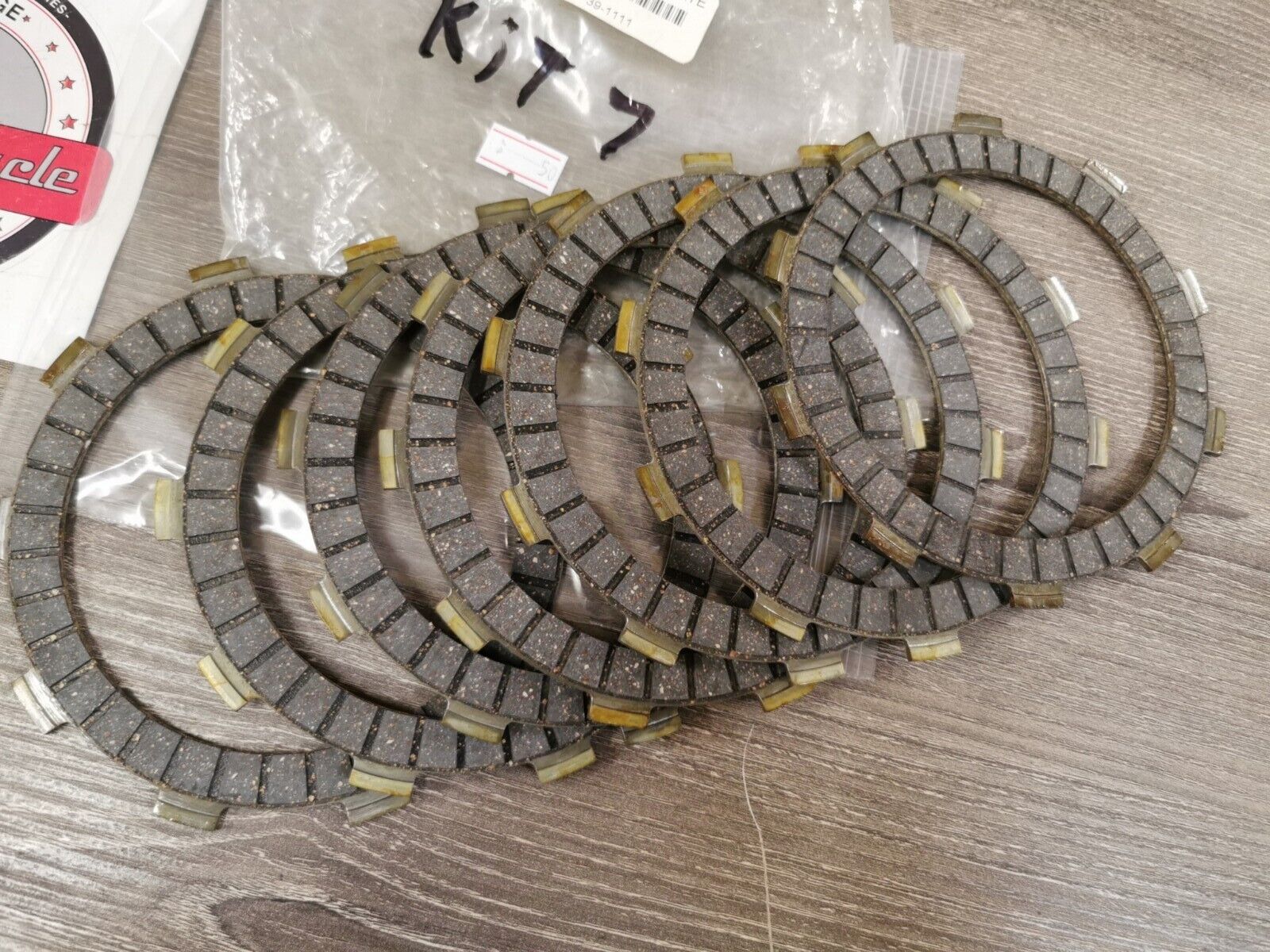 NOS Honda CBR600F VFR750F CR500R CRF450R CLUTCH DRIVE PLATE QTY 7 39-1111 J25