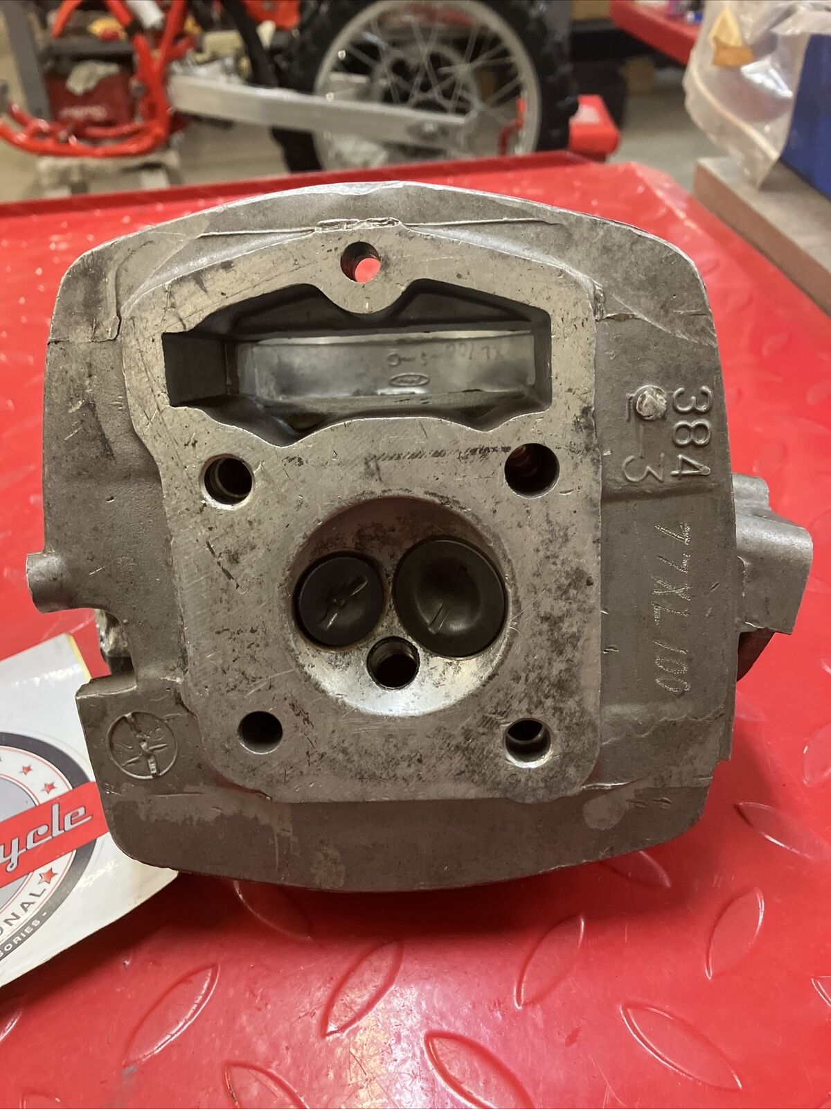 Honda XL100 1977 cylinder head valve cover rocker 1976 1978