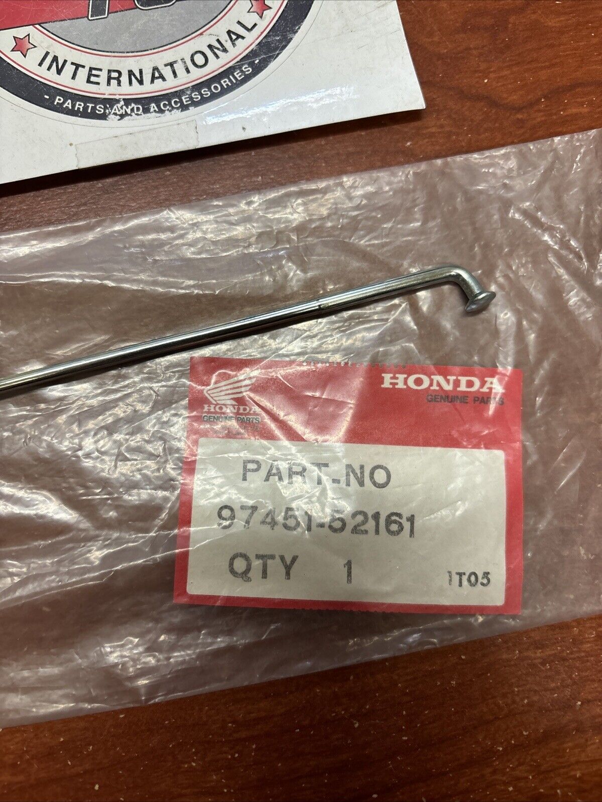 NOS Honda CB250TI CB400TI SPOKE B 9X160.5 (NO NIPPLE) 97451-52161 H160