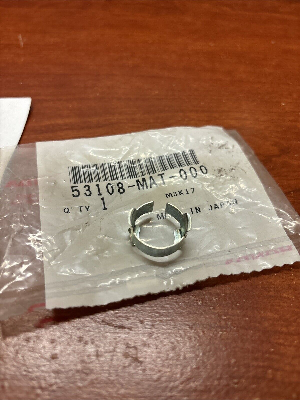 NOS Honda CB1100SF CBR1100XX CBR600RR HANDLE WEIGHT SNAP RING 53108-MAT-000 H172