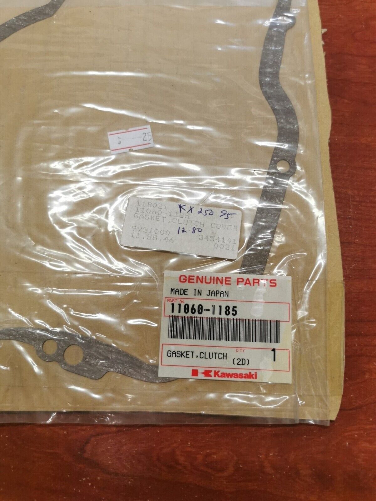 NOS Kawasaki 1992 - 1996 1998 KX250 CLUTCH COVER GASKET 11060-1185 K36