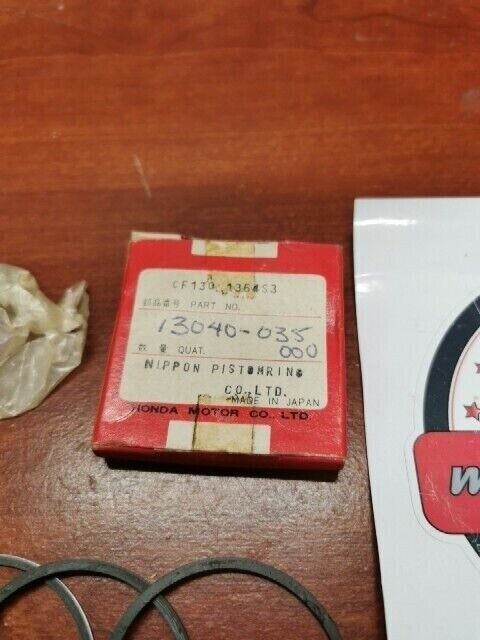 NOS Honda PISTON RING SET 0.75 CF130-136-4S3 SUB. 13040-035-000 H93