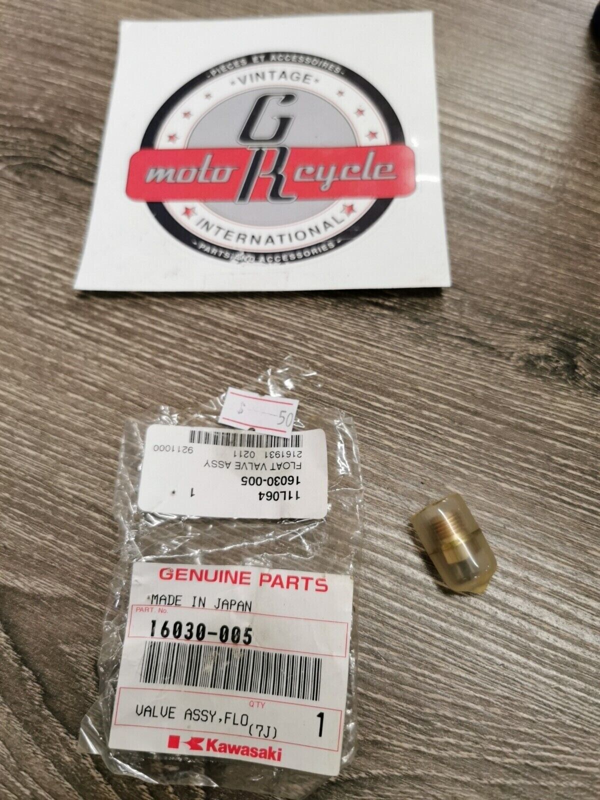 NOS KAWASAKI KX60 KX125 FLOAT VALVE 16030-005  K29