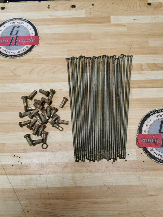Honda CR80R 1990 front wheel spokes and nipples. 1986 - 1995 44610-GS2-405