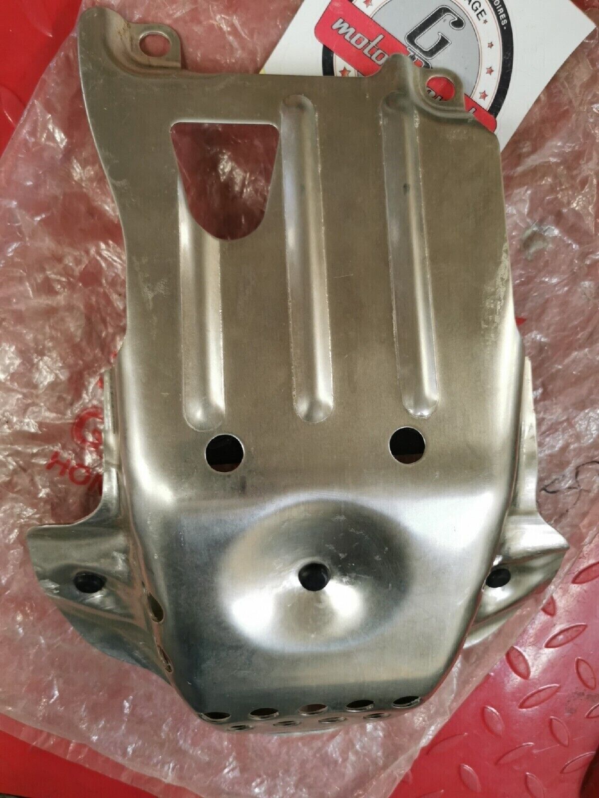 NOS HONDA XL250R 1985 - 1987 PLATE SKID ENGINE GUARD  50351-KL4-770  H41