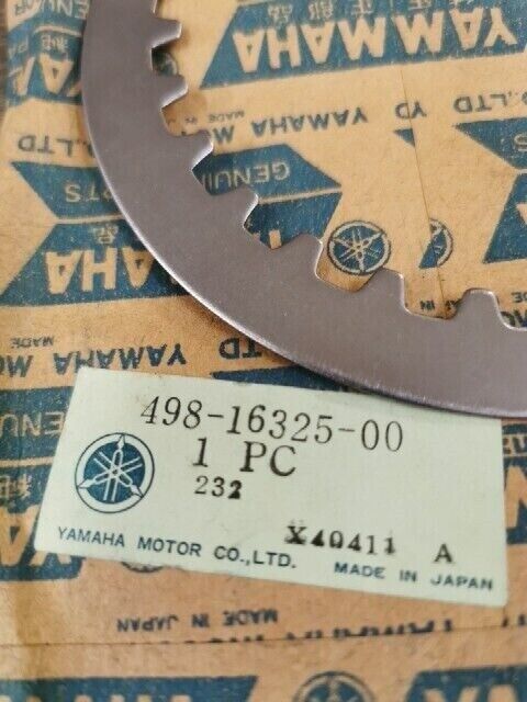 NOS YAMAHA YFZ350B YFZ350D YFZ350E RD400F CLUTCH PLATE 498-16325-00-00 Y157