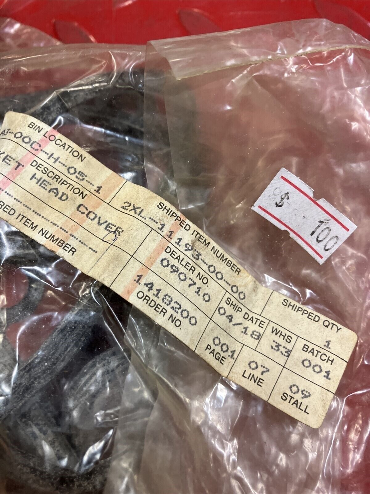 NOS Yamaha GASKET HEAD COVER 1 2XL-11193-00-00 Superseded by 3KM-11193-00-00 Y35