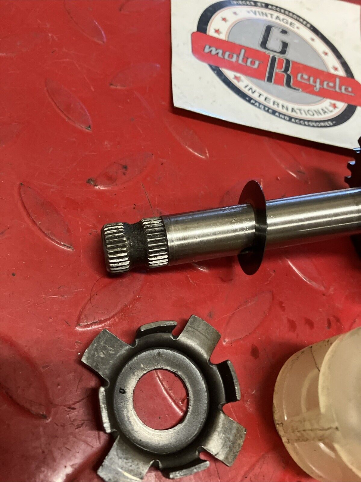 Suzuki TC125 1975 kickstarter kick starter shaft spindle gear mechanism