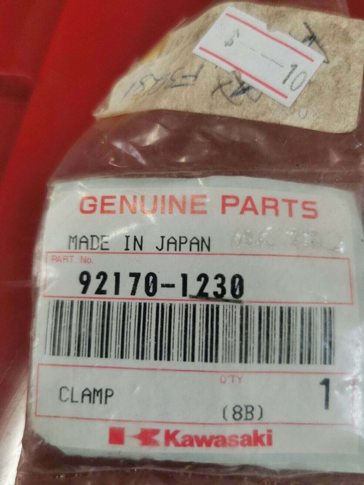 NOS KAWASAKI ZX750 CLAMP 92170-1230 K33