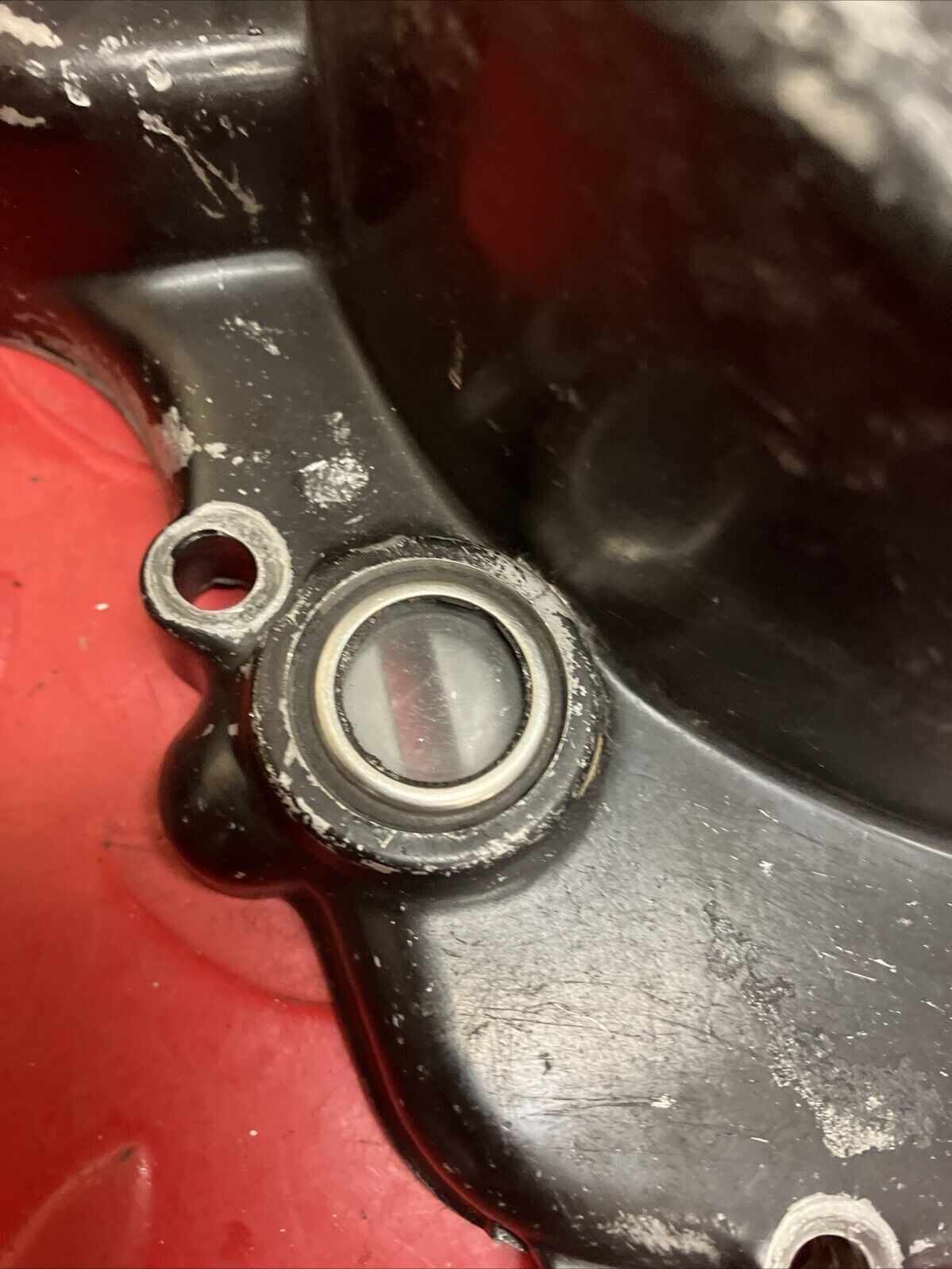 Kawasaki KX125 1987 Right crankcase clutch cover 1985 1986