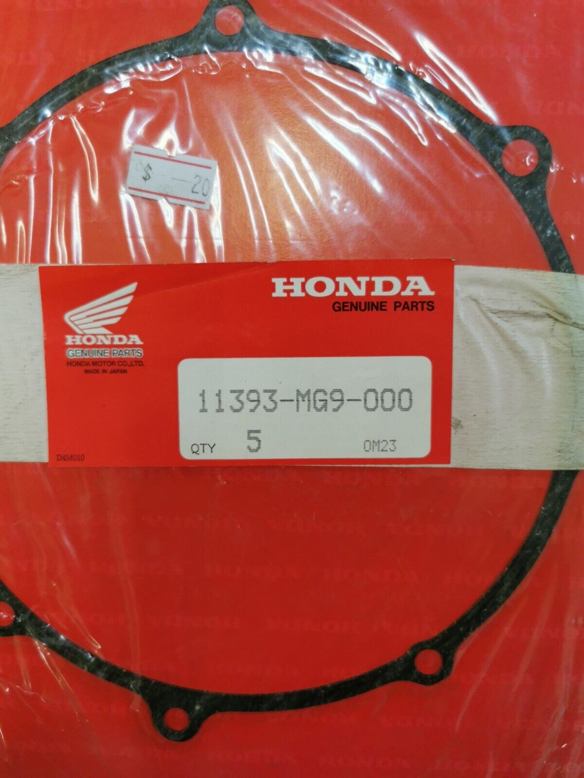 NOS Honda 1984 GL1200 GASKET CLUTCH COVER 11393-MG9-000 H30