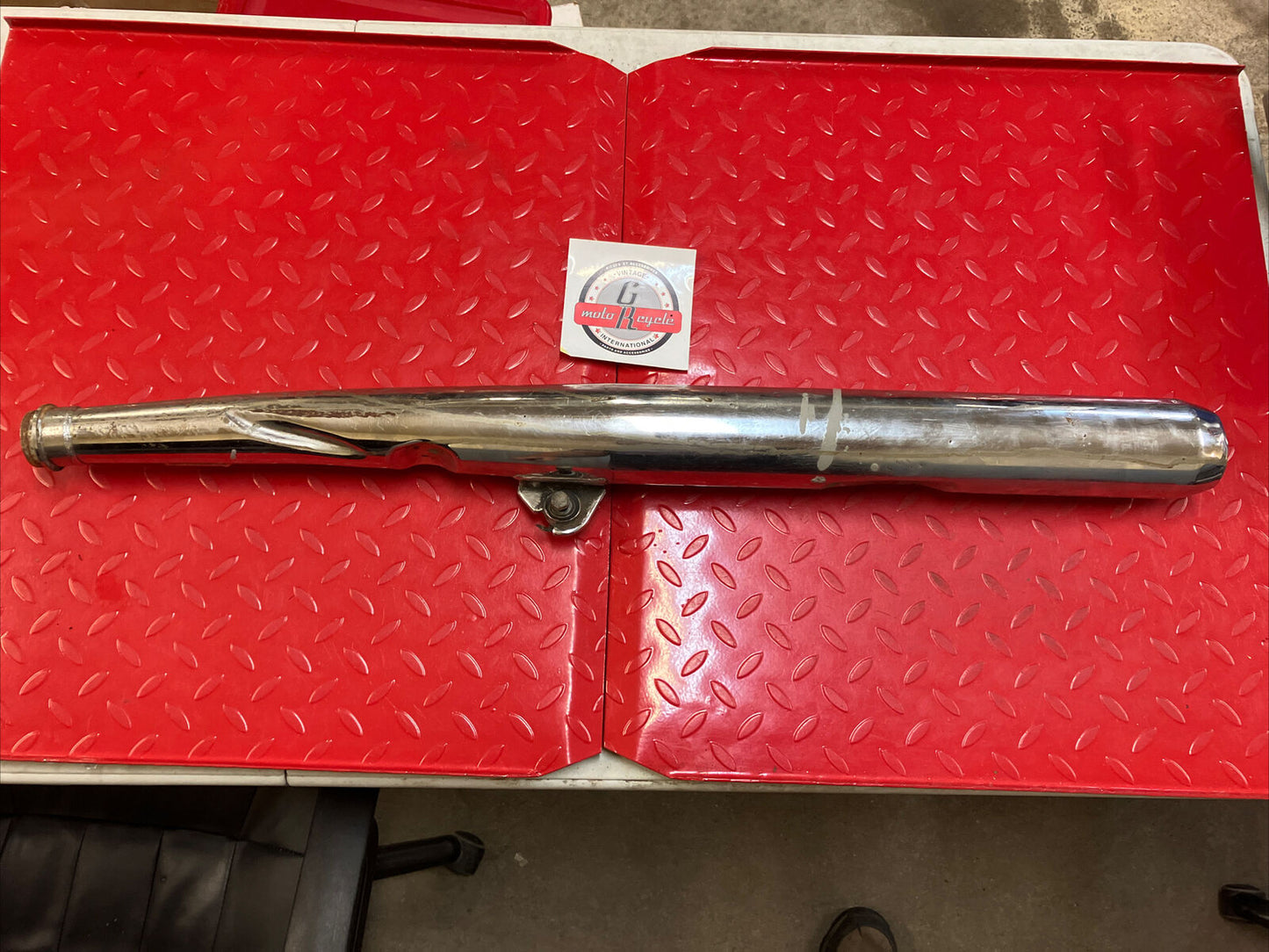 Yamaha RD400 1977 right exhaust pipe silencer 1976 1978