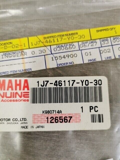 NOS YAMAHA XVS11ATVC V STAR 1100 SHIM RING GEAR 0.30T 1J7-46117-Y0-30 Y106