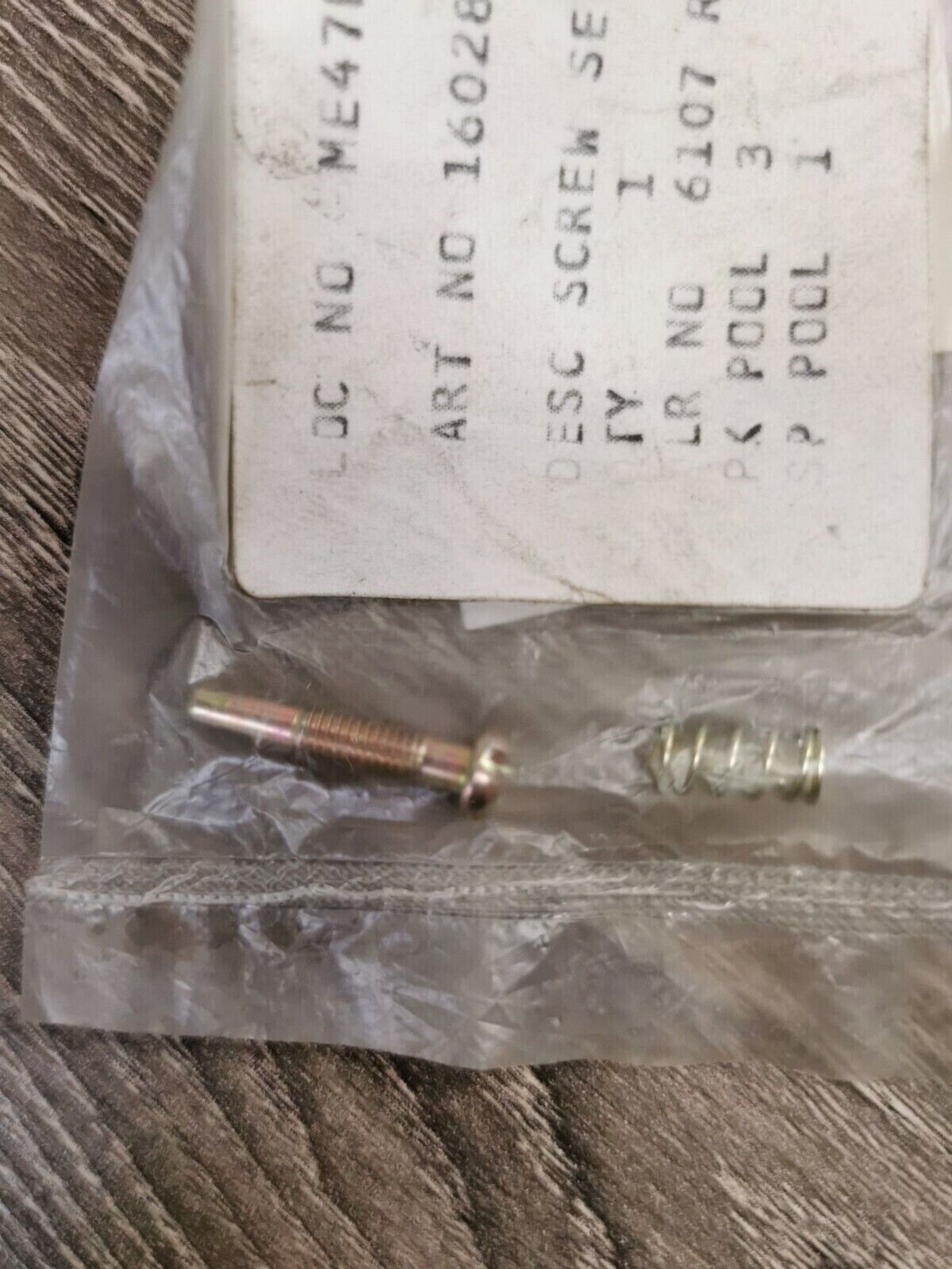 NOS HONDA XL100 SCREW SET B 16028-402-004  H55
