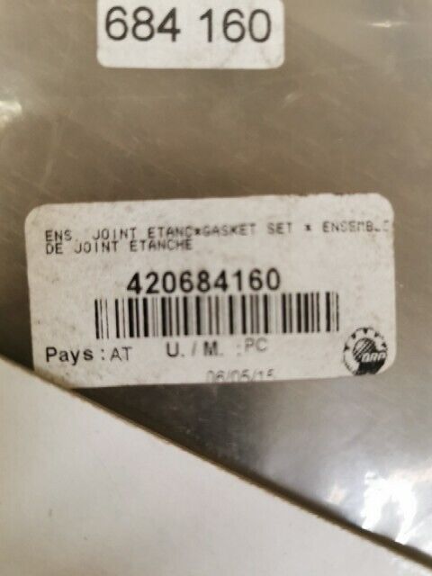 NOS BRP CAN AM OUTLANDER MAX 800EFI GASCKET KIT INCOMPLETE 420684160 A4