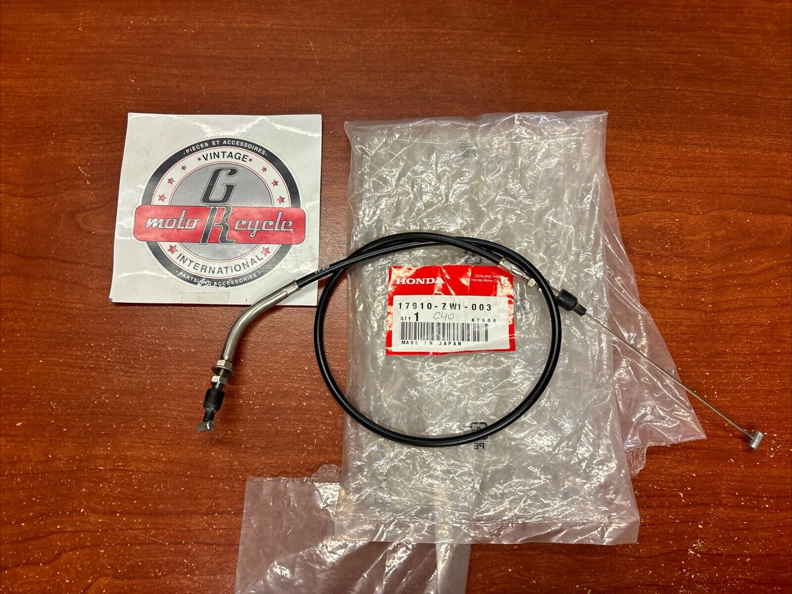 NOS Honda 1997 - 2006 75HP 90HP THROTTLE CABLE 17910-ZW1-003 H160