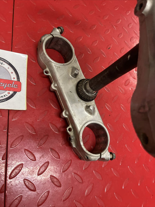 Honda CR250R 1990 Steering stem triple clamp tree top bridge 1991 CR125R 1990