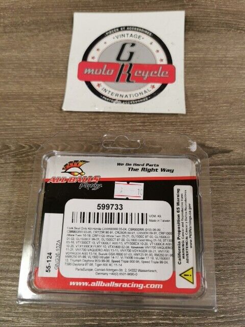 NOS ALL BALLS CR125R  XR250R KDX400 KDX450 FORK AND DUST SEAL KIT 56-124 J54