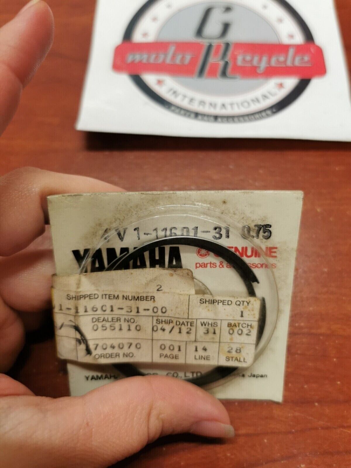 NOS Yamaha 1981 YZ80 PISTON RING SET 3RD O/S (0.75) 4V1-11601-31-00 Y98