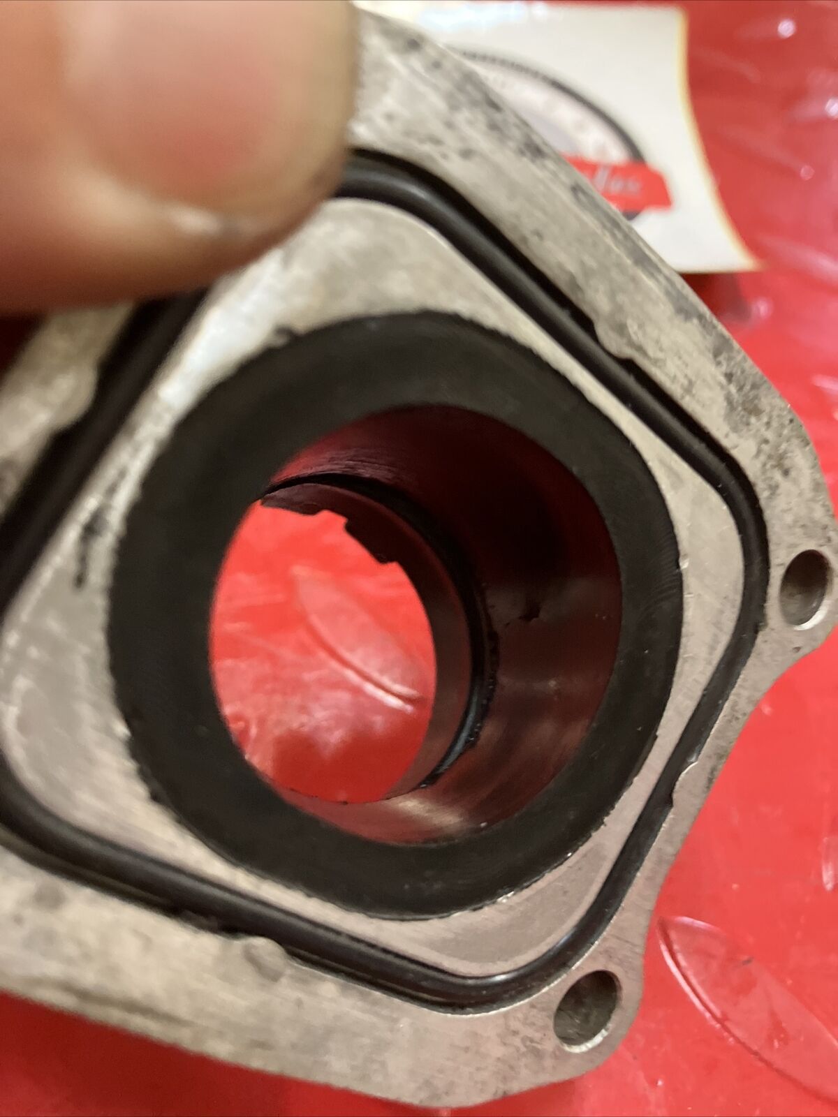 Honda CR80R 1990 intake manifold carburetor boot insulator