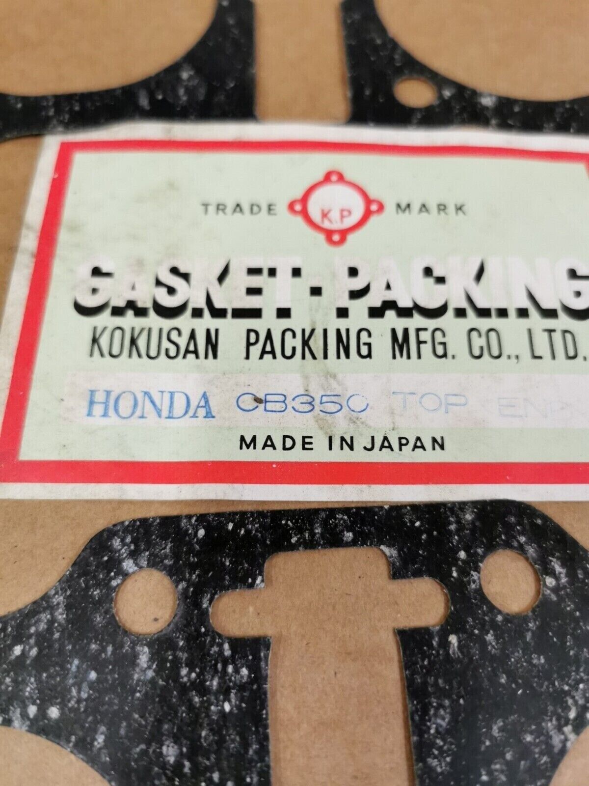 NOS TRADE MARK HONDA CB350 TOP END GASKET KIT INCOMPLETE SET J49