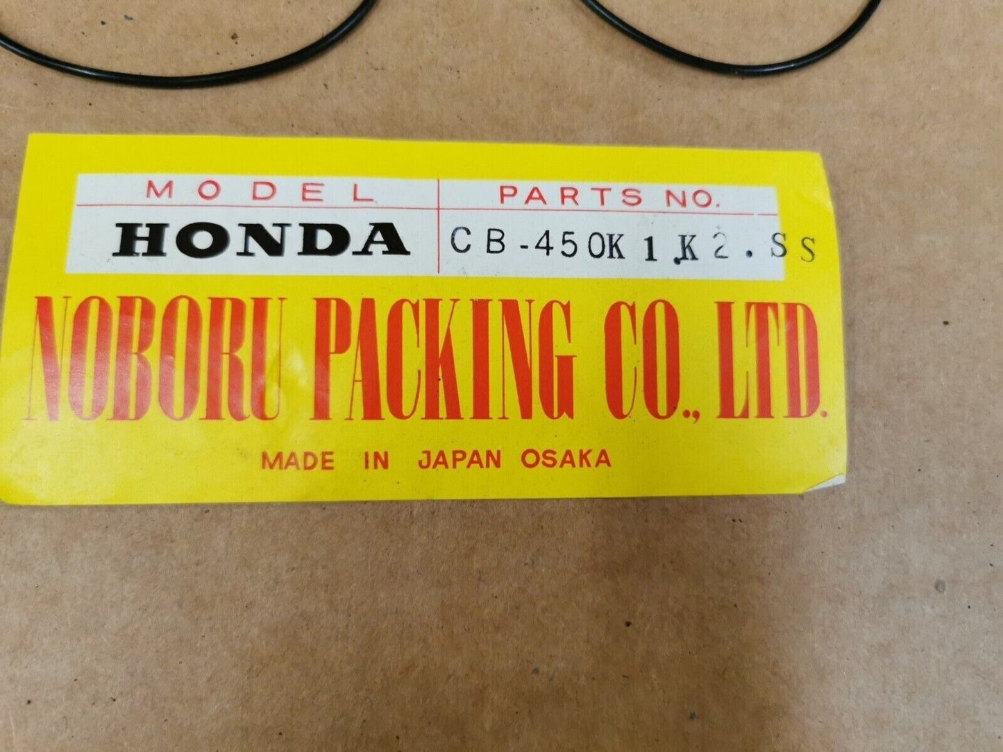 NOS NOBORU HONDA CB450 1968 1969 TOP END GASKET KIT INCOMPLETE SET J49