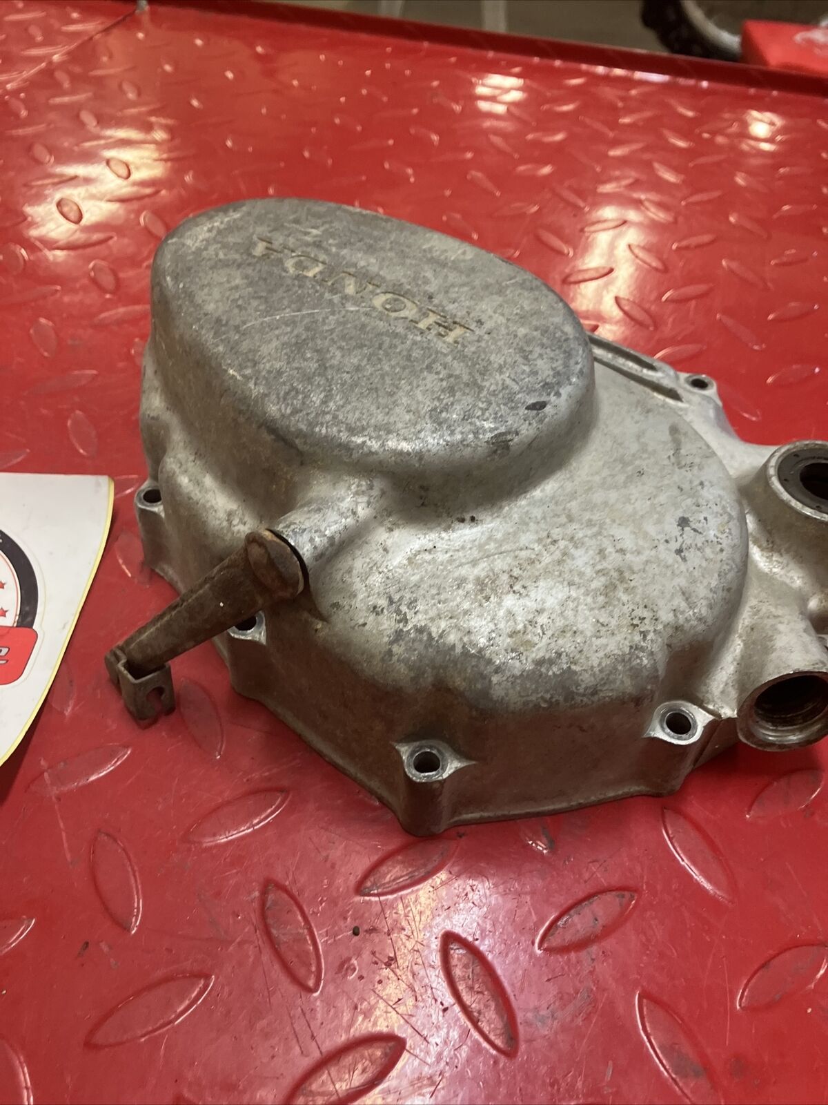 Honda TL125 1975 right crankcase clutch cover 1976