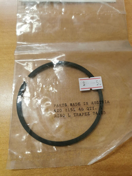 NOS CAN-AM MX PISTON RING  74.25 MM 1ST OVER 420-2151-46 CA2