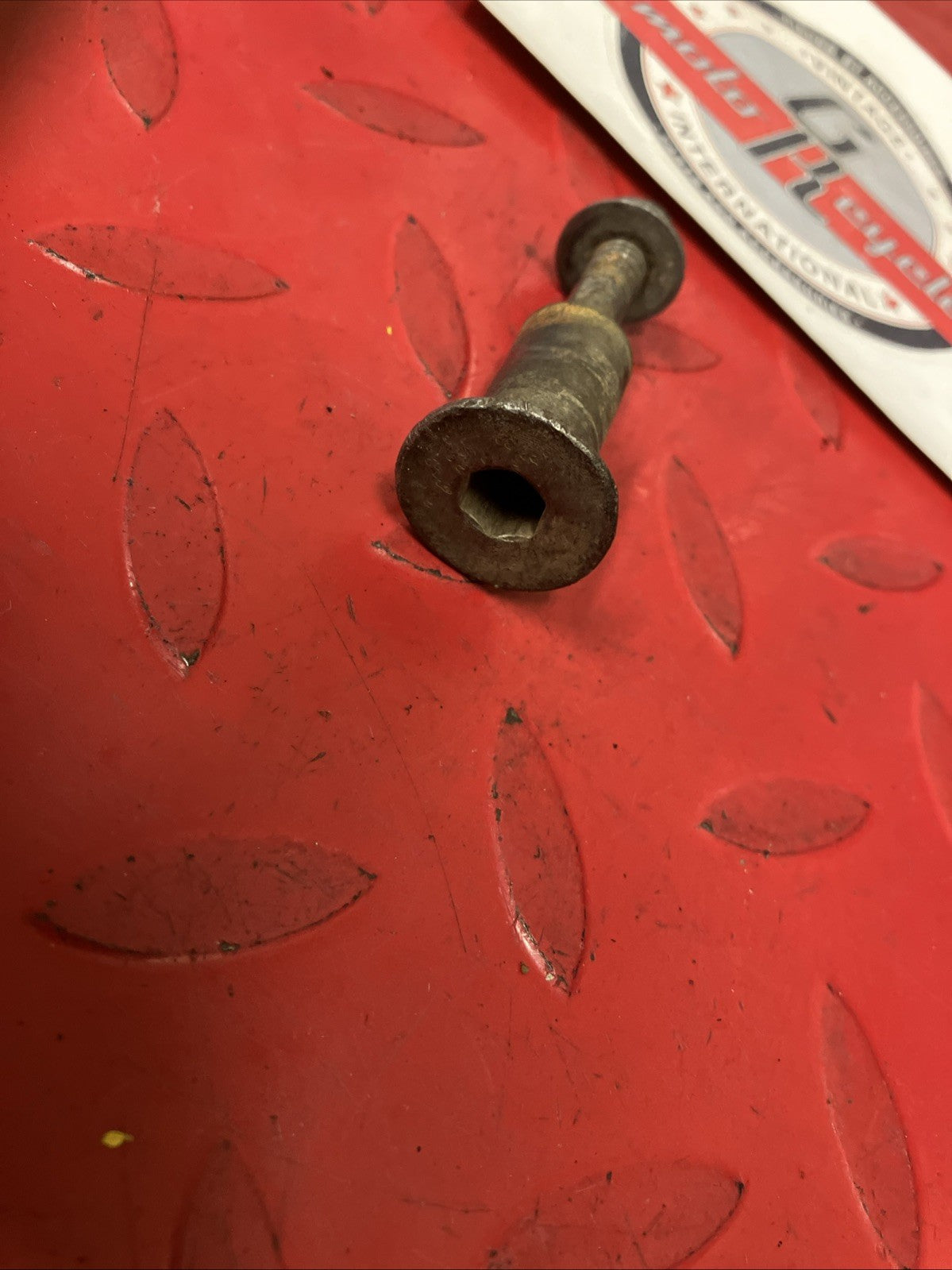 Honda CR250R 1984 rear brake pedal lever arm pivot bolt shaft CR125R CR500R
