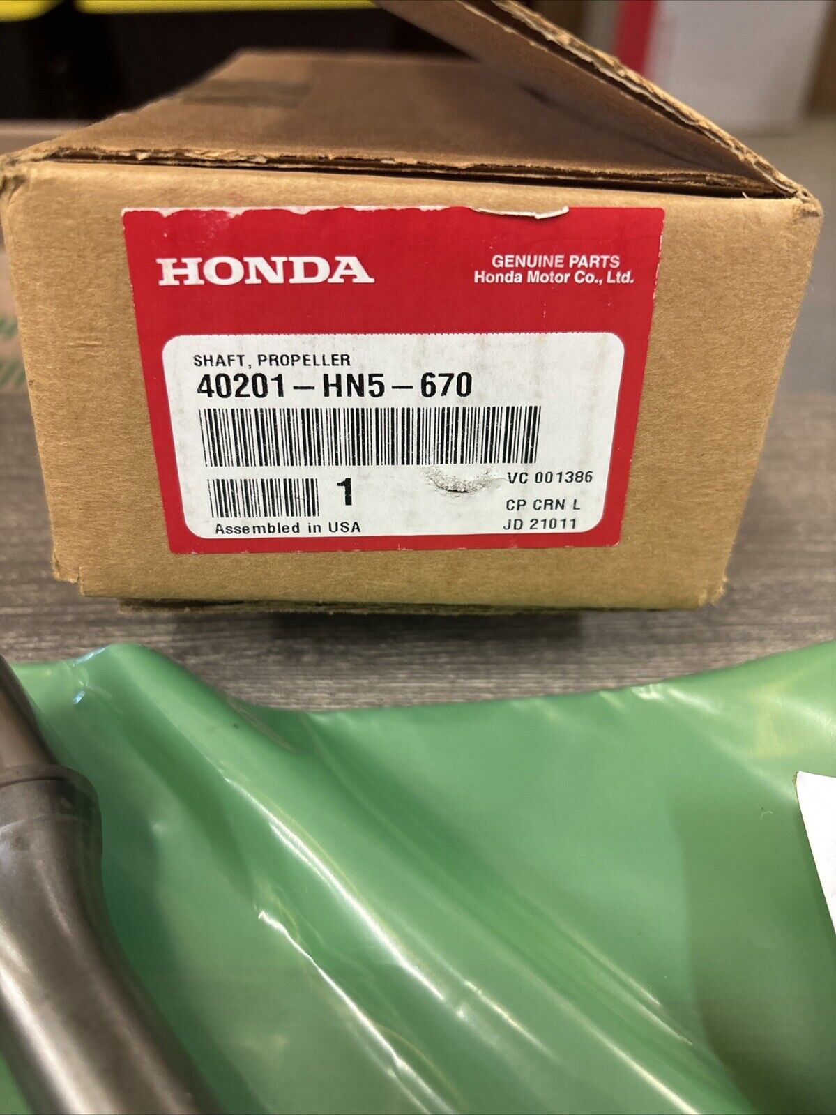 NOS Honda TRX350 FE FM TE TM FA FGA PROPELLER SHAFT 40201-HN5-670 H133