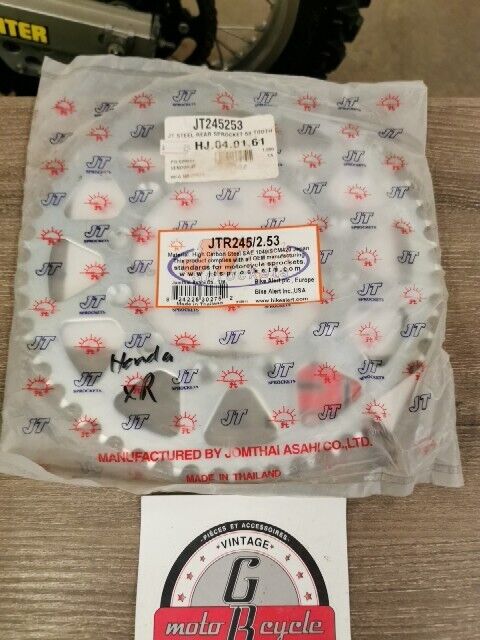 NOS JT NX250 XL500S XR200R XL250S WR250F Steel Rear Sprocket 53T JTR245/2.53 J59