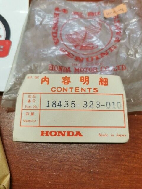 NOS Honda CB500 K0 K1 K2 P CB550 LEFT MUFFLER BRACKET A SUB. 18435-323-020 H71