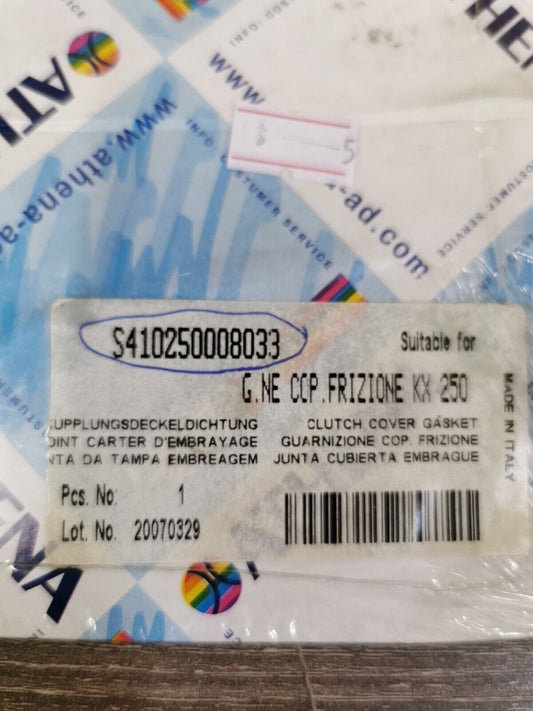 NOS ATHENA KX250 Clutch cover Gasket REPLACEMENT  S410250008033 J45