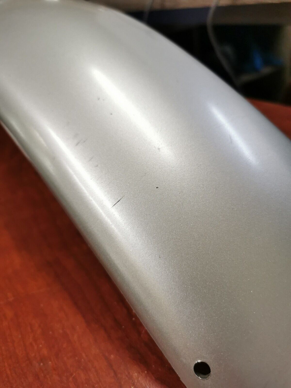 NOS Honda FRONT FENDER *NH42MC* (CUSTOM SILVER) 61100-357-000NQ H63