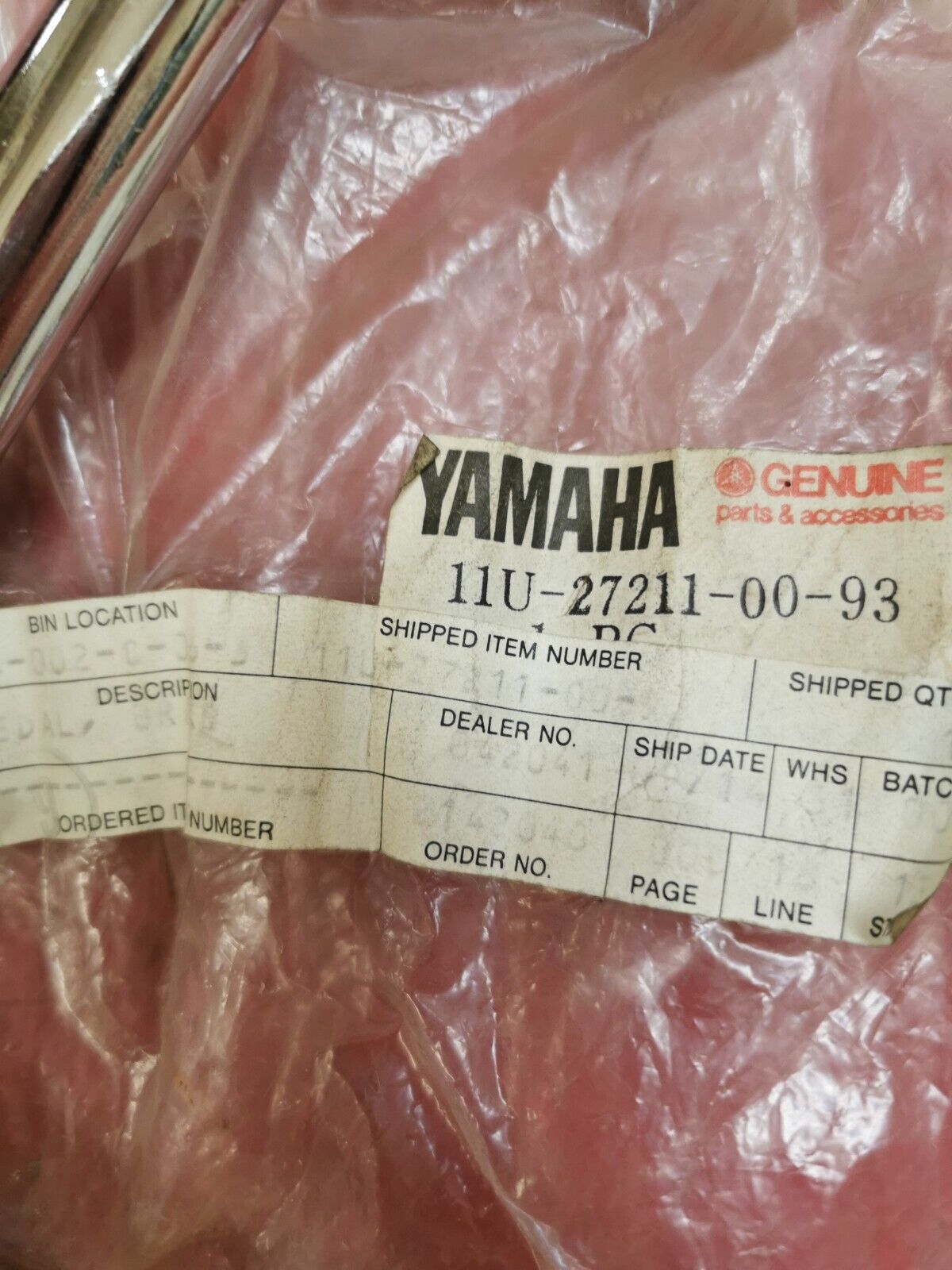 NOS Yamaha 1983 XZ550 BRAKE FOOT PEDAL 11U-27211-00-93 Y16