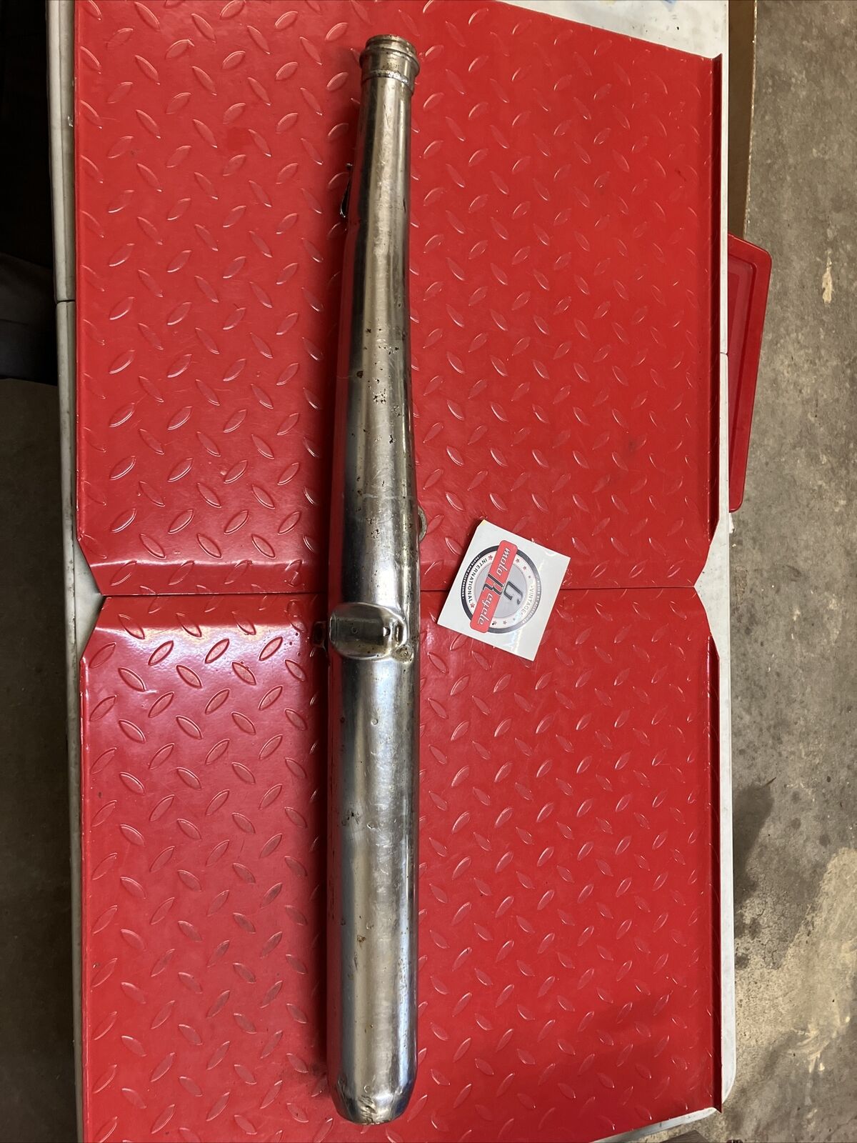 Yamaha RD400 1977 Left exhaust pipe silencer 1976 1978