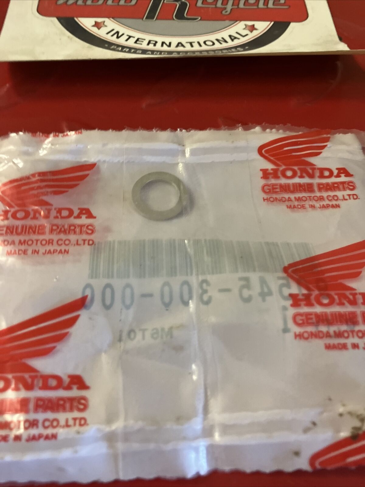 NEW NOS HONDA OIL BOLT WASHER 90545-300-000 H24