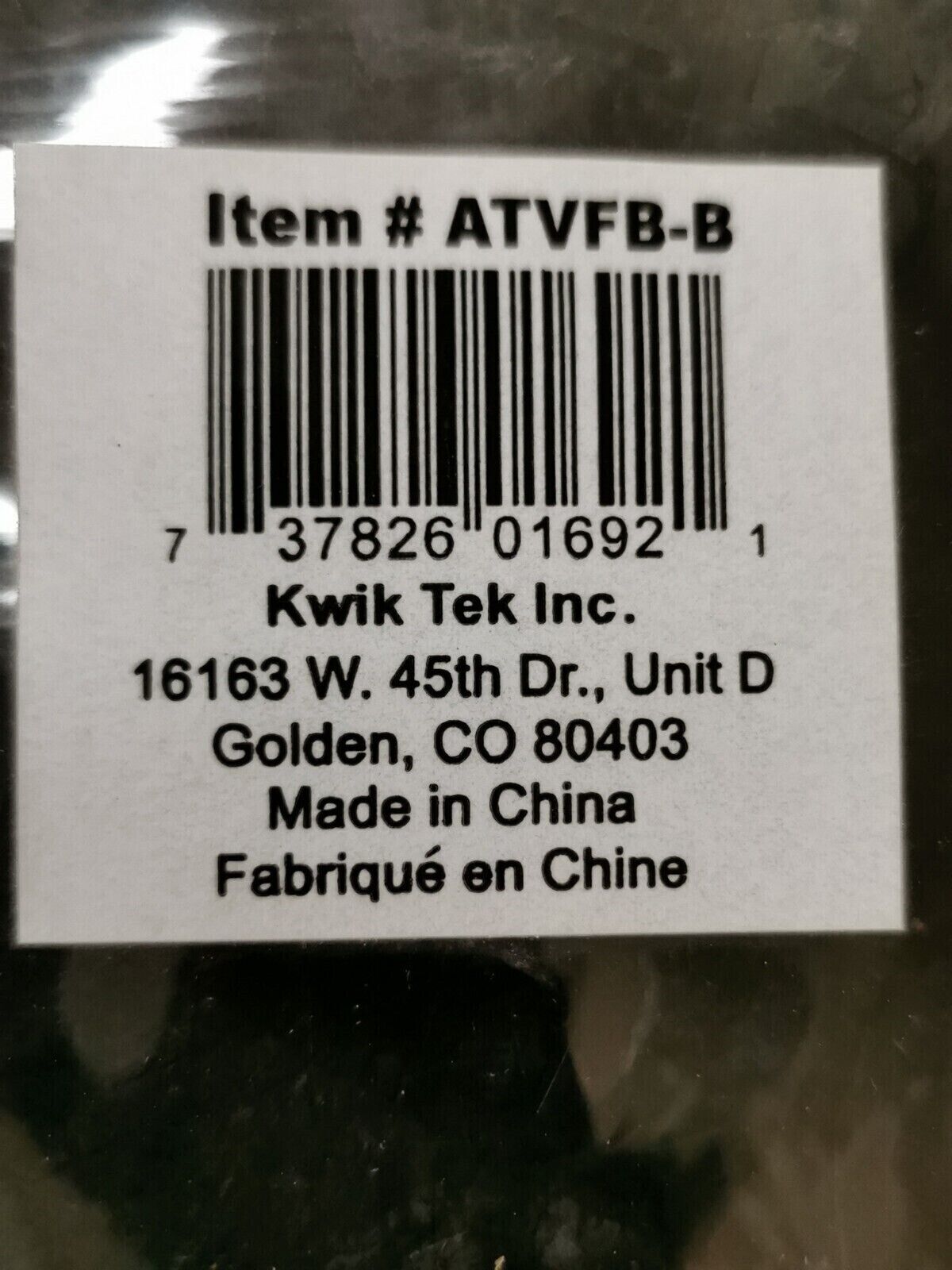 NOS ATVLOGIC FRONT REAR FENDER PACK BLACK ATVFB-B J48