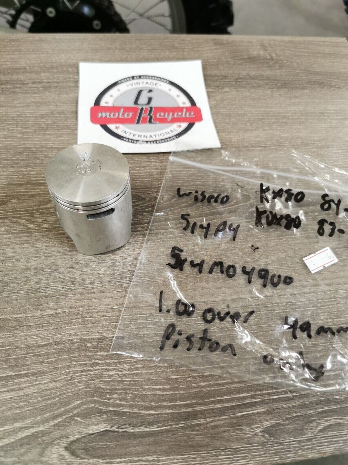 NOS WISECO KAWASAKI KX80 1984 1985 KDX 1983 - 1988 PISTON 1.00 514P4 J30