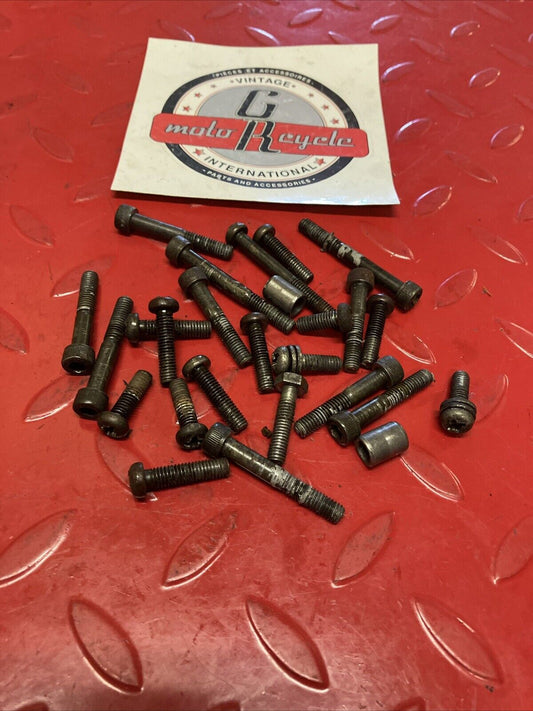 Yamaha YZ125 1983 Engine motot bottom end crankcase and cover bolt hardware