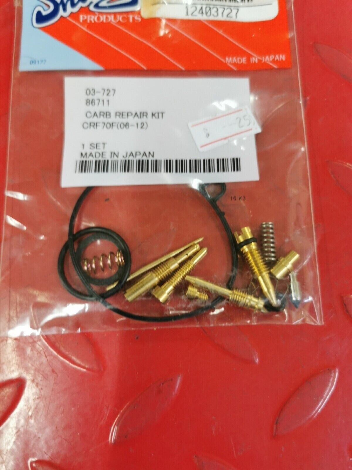 NOS SHINDY HONDA CRF70F 2006 - 2012  CARBURETOR REPAIR KIT   03-727 J13