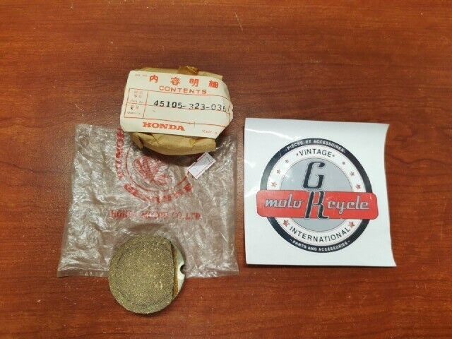 NOS Honda CB250 CB350 BRAKE PAD A 45105-323-036 SUB. 45105-390-003 H68