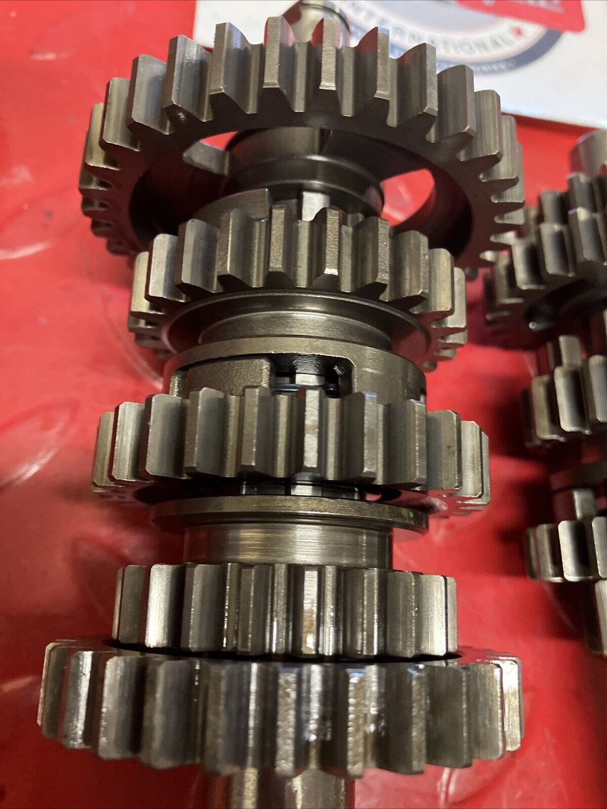 Honda MT125 1975 Transmission mainshaft countershaft gear drum forks 1974 1976
